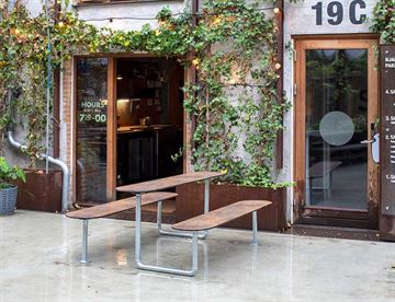 Plateau Picnic Street - Lækkert bord/bænkesæt til caféer, restauranter mv. - Cafémøbler mv.