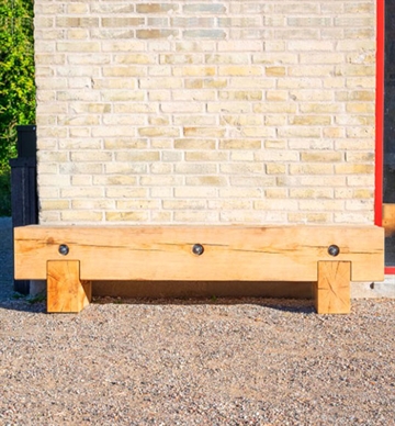 RUNA Plint 1800 mm - Modulær siddeplads til indretning af park- og bymiljøer