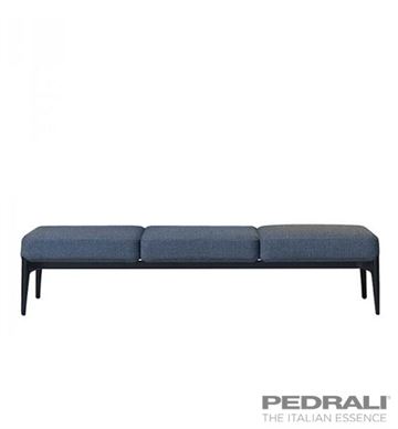 Polstret bænk med 3 sæder fra Pedrali - SOCIAL sofa modul