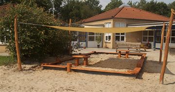 Sandbord til sandkassemiljø