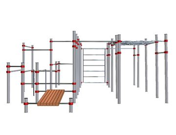 Parkour bane - Barpark, large