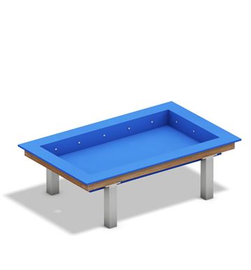 Bådbassin – udendørs legebord til sand og vandlege