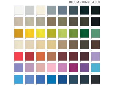 Farvekort - Bloom Kunstlæder