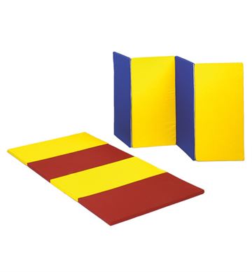 Foldemåtte - farve rød/gul