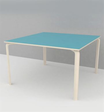 Institutionsbord med laminat, 120x120 cm - Dansk produceret