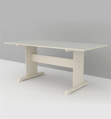 Institutionsbord med laminat, 80x170 cm - Dansk produceret