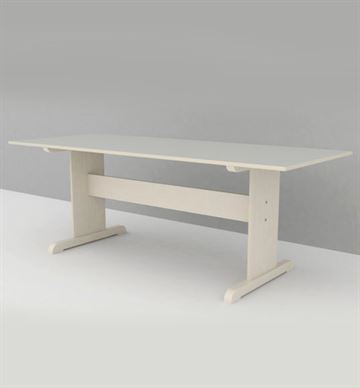 Institutionsbord med laminat, 80x200 cm - Dansk produceret