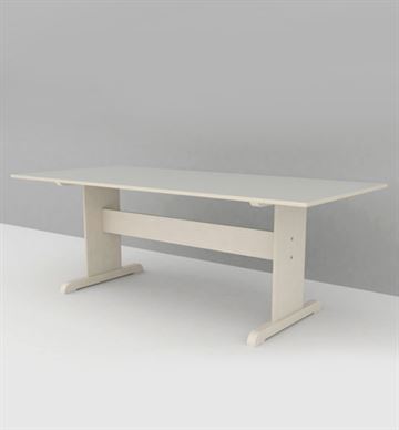 Institutionsbord med laminat, 90x200 cm - Dansk produceret