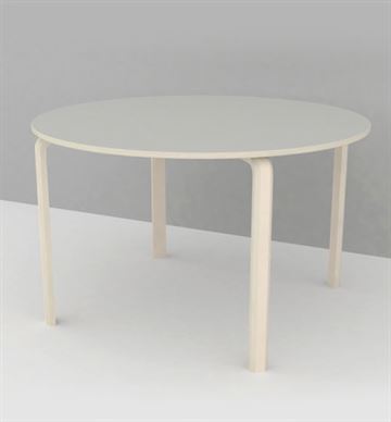 Institutionsbord med laminat, Ø 120 cm - Dansk produceret
