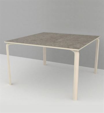 Institutionsbord med linoleum, 120x120 cm. 