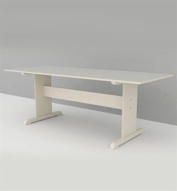 Institutionsbord med linoleum, 80x200 cm