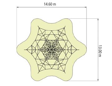 HUCK Klatrepyramide Spider 6-6