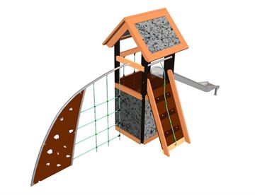 Klatresystem Lowis leg - Sjovt klatretårn til legepladsen m. minimal vedligehold