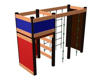 Mini Aktivitetscenter - Klatresystem til legepladsen m. minimal vedligehold