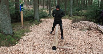 Stamme hop - Træstamme til udendørs træning