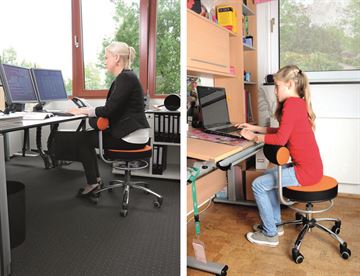 Sanus Stol - ergonomisk stol for bedre og mere dynamiske arbejdsstillinger 