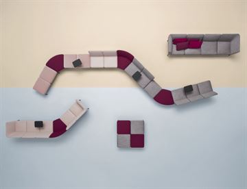 Social sofa moduler fra italienske Pedrali