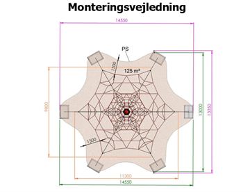 HUCK Klatrepyramide Spider 6-6