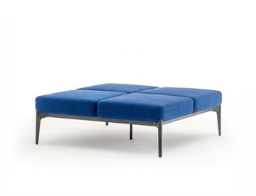Polstret sofa puf med 4 sæder - Sofa briks i italiensk design