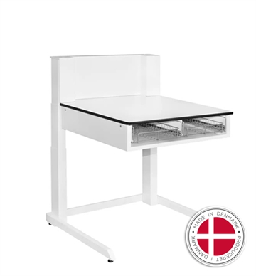 Lavtgående puslebord m. opbevaring - Dansk produceret