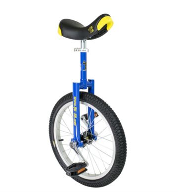 QU-AX 18" Unicycle blå med sort dæk -  Begynder cykel - ethjulet