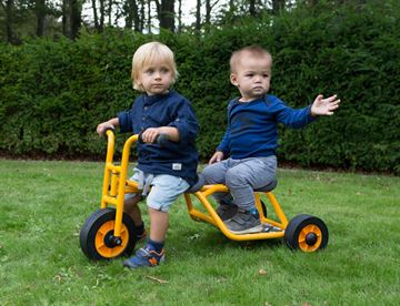Rabo Mini Runner Taxi - løbecykel med to sæder, institutionskøretøj 1-4 årige