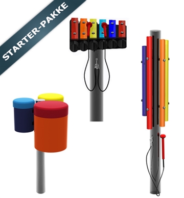 Mini Rainbow pakke m. udendørs musikinstrumenter - Starter pakke