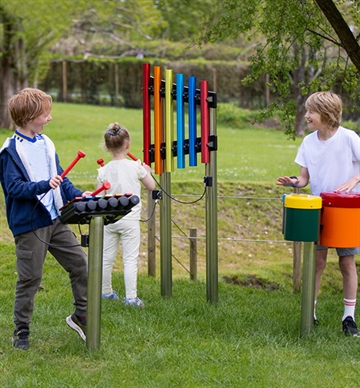 Rainbow Trio Ensemble - Vægmonterede musikinstrumenter til ude og inde