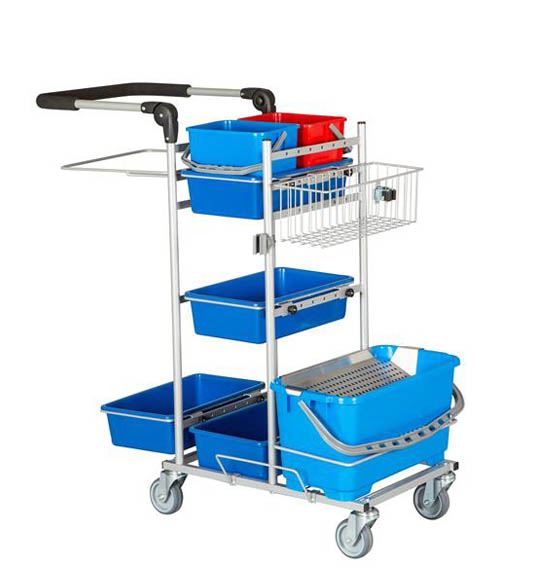 Rengøringsvogn, Ergo Drypsystem - Ergonomisk rengøringsvogn fra Tina Trolley