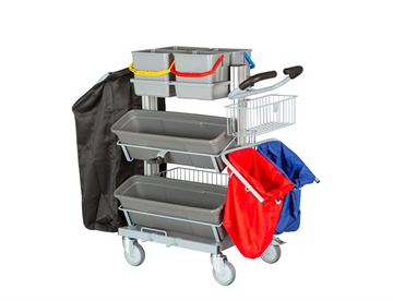 Stor rengøringsvogn fra Tina Trolley - Exclusive Microfiber