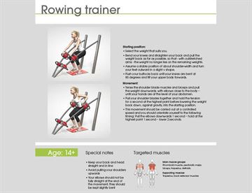 Rowing Trainer instruktioner
