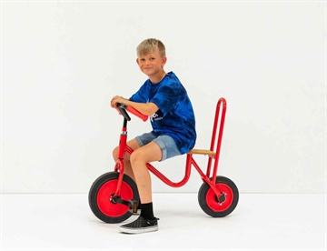 Cykel med massive gummihjul fra Rose Cykel. Kædeløs cykel til 4-7 år.