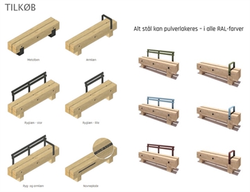 RUNA Plint 1800 mm - Modulær Park og byrumsmøbel RUNA Plint 1800 mm - TILKØB
