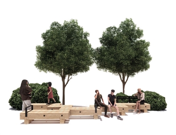 INSPIRATION - RUNA modulære Park og byrumsmøbler