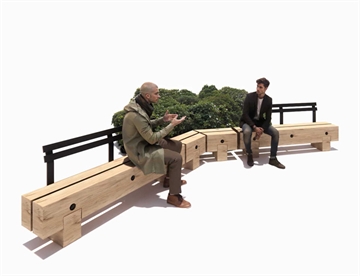 INSPIRATION - Modulære Park og byrumsmøbler i eg -  RUNA