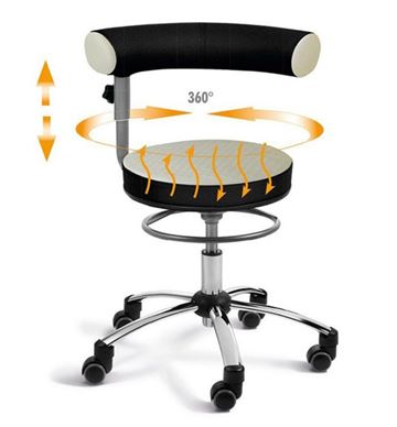 Sanus air arbejdsstol - Ergonomisk stol med luftpude i sæde