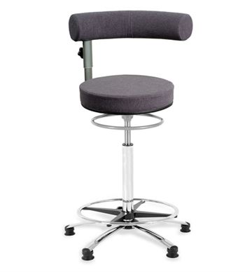 Sanus eksklusive højstol i filt - Ergonomisk stol til høje borde, bare og diske