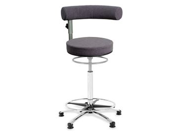 Sanus ergonomisk højstol i filt - Regulerbar høj stol / barstol