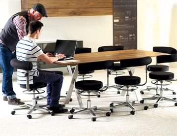 Sunus stole i læder - Eksklusive arbejdsstole / kontorstole til diverse kontormiljøer og arbejdsmiljøer
