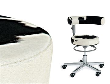 Sanus eksklusiv arbejdsstol i koskind - Alsidig ergonomisk stol 