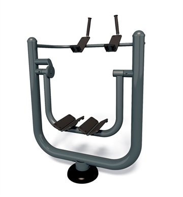 Abdominal Twister - Fitnessredskab i varmgalvaniseret stål til det udendørs træningsområde
