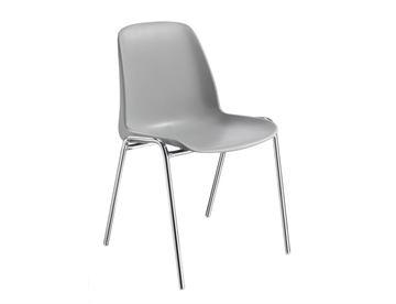 Selena stabelbar stol - her med grå sæde