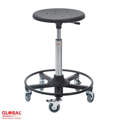 Sigma stol m. fodring Ø48 cm - Sigma taburet / montørstol (480RS) - Global stole