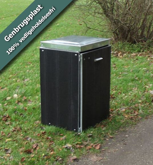 Skraldespand 110 L, Udendørs Affaldsspand model Universal