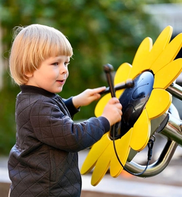 Petal Drum Solsikke Musikblomst - Lydskulptur inspireret af naturen - Solsikke Tromme