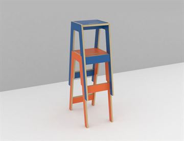 Stabelbar højstol / barstol - Frigg serien