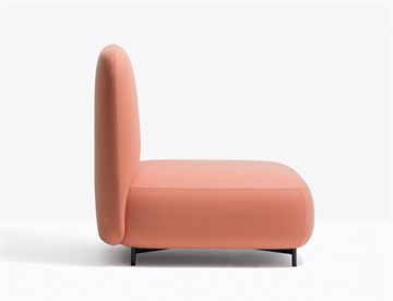 Bred loungestol 212S i italiensk design - Pedrali