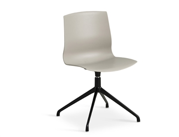 Stol m. drejestel (Swivel) - Her farve Stone med sort swivel-stel