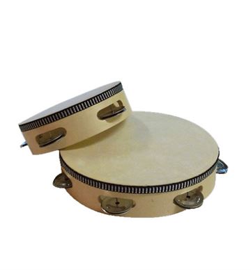 Tamburin med skind fra Trommus - Musikinstrument til rytmik og bevægelse