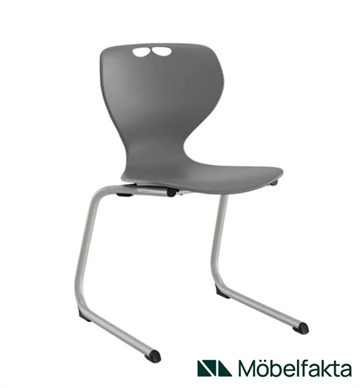 Elevstol Tarris - Stabelbar skolestol m. C-formet stel som kan hænge på bord